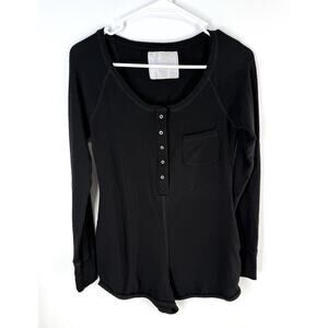 vintage abercrombie and fitch Sleep Body Suit Romper One Piece Long John Booty S